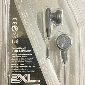 2XL XL-2X-001E Ratio Snake Eyes Ear Bud Headphones (Black - New)